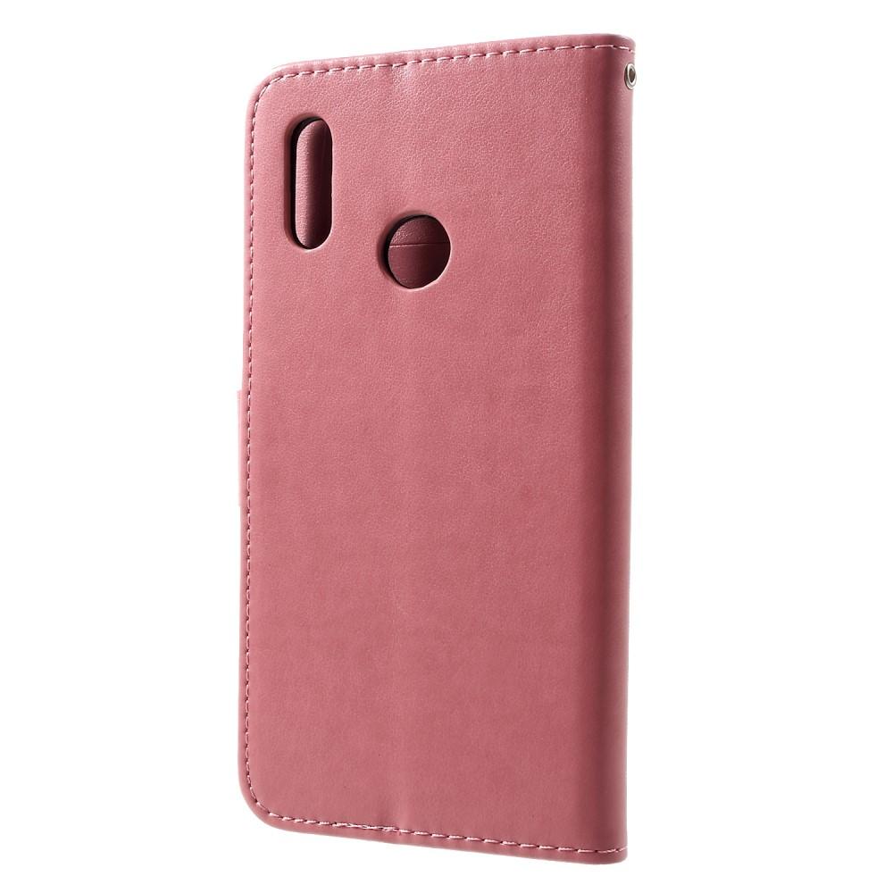 Huawei P Smart 2019 Handyhülle mit Schmetterlingsmuster, rosa