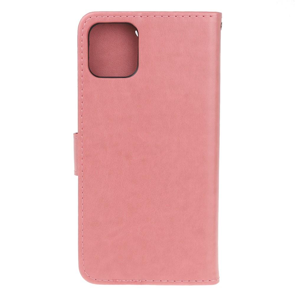 iPhone 11 Handyhülle mit Schmetterlingsmuster, rosa