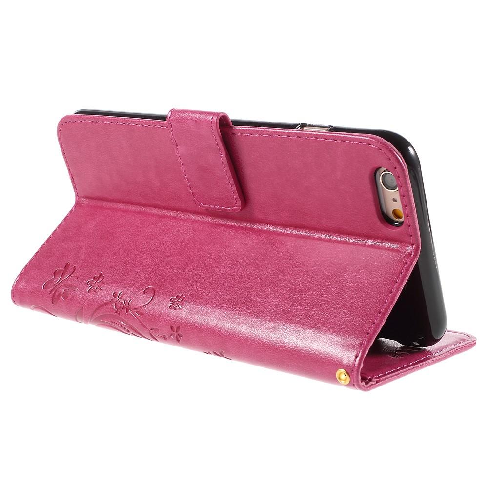 Apple iPhone 6 Plus/6S Plus Handyhülle mit Schmetterlingsmuster, Rosa