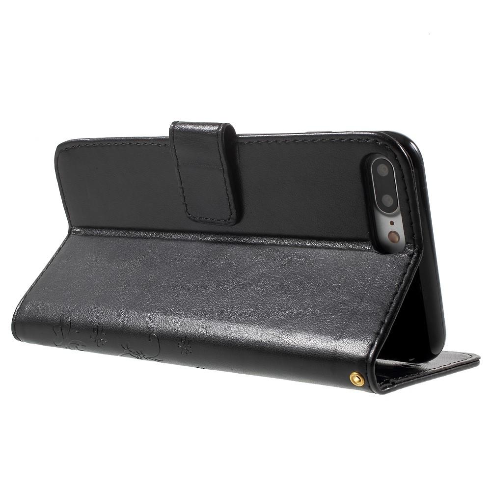 Apple iPhone 7 Plus/iPhone 8 Plus Handyhülle mit Schmetterlingsmuster, Schwarz