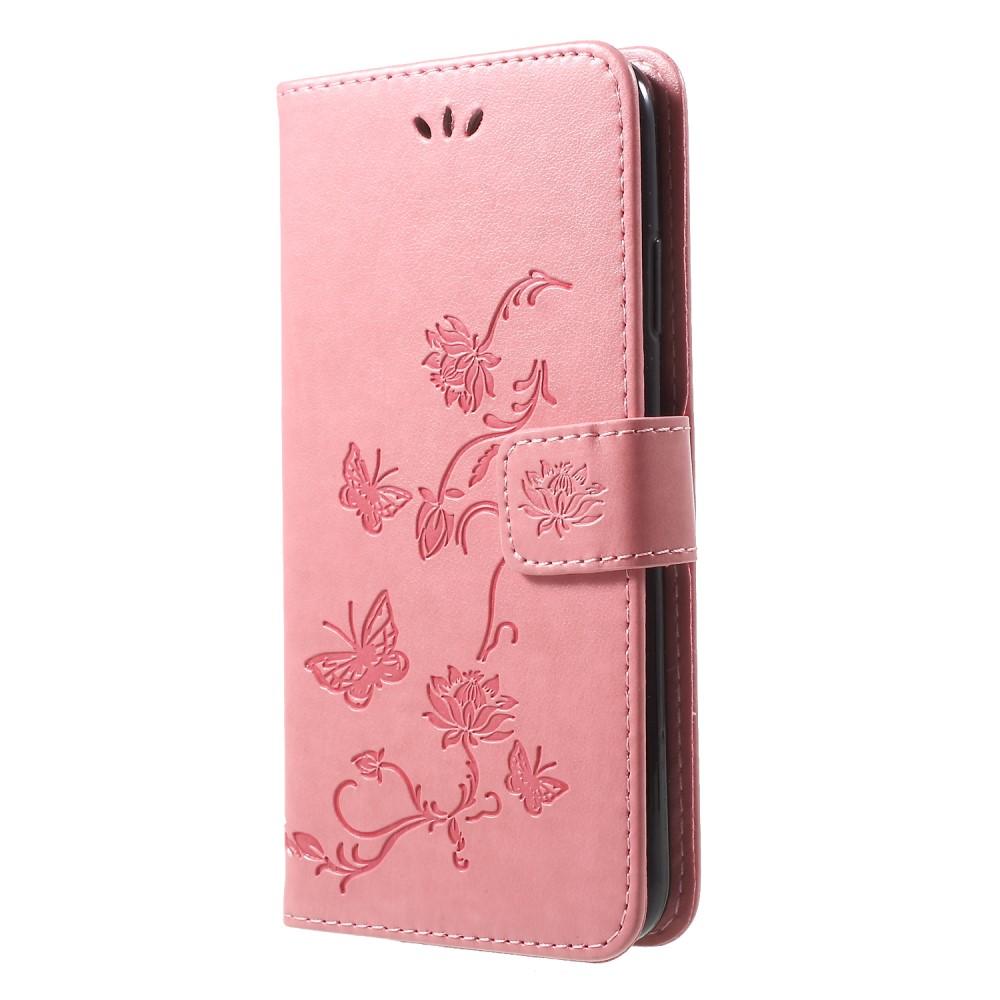 iPhone Xr Handytasche Schmetterling Rosa