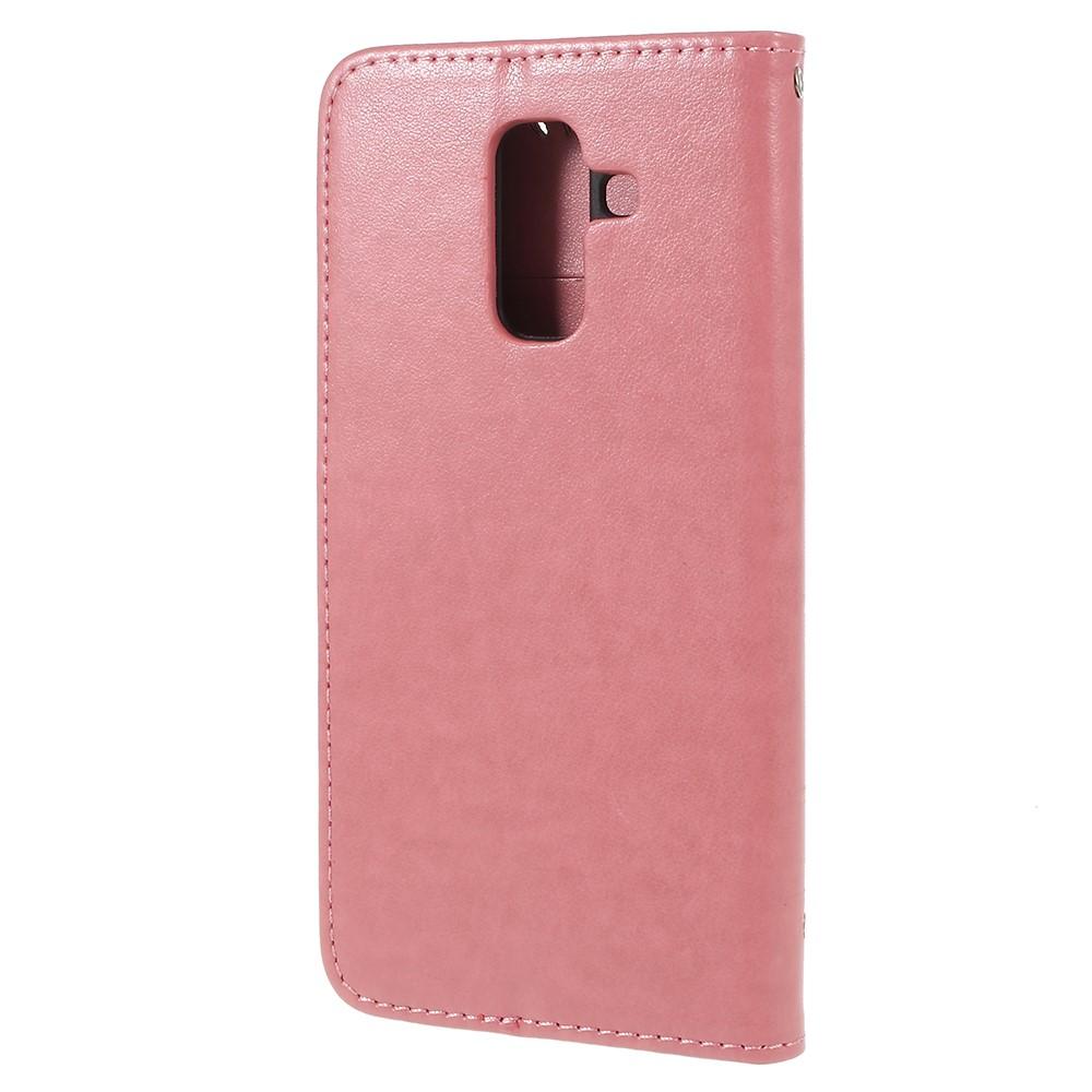 Samsung Galaxy A6 2018 Handyhülle mit Schmetterlingsmuster, rosa