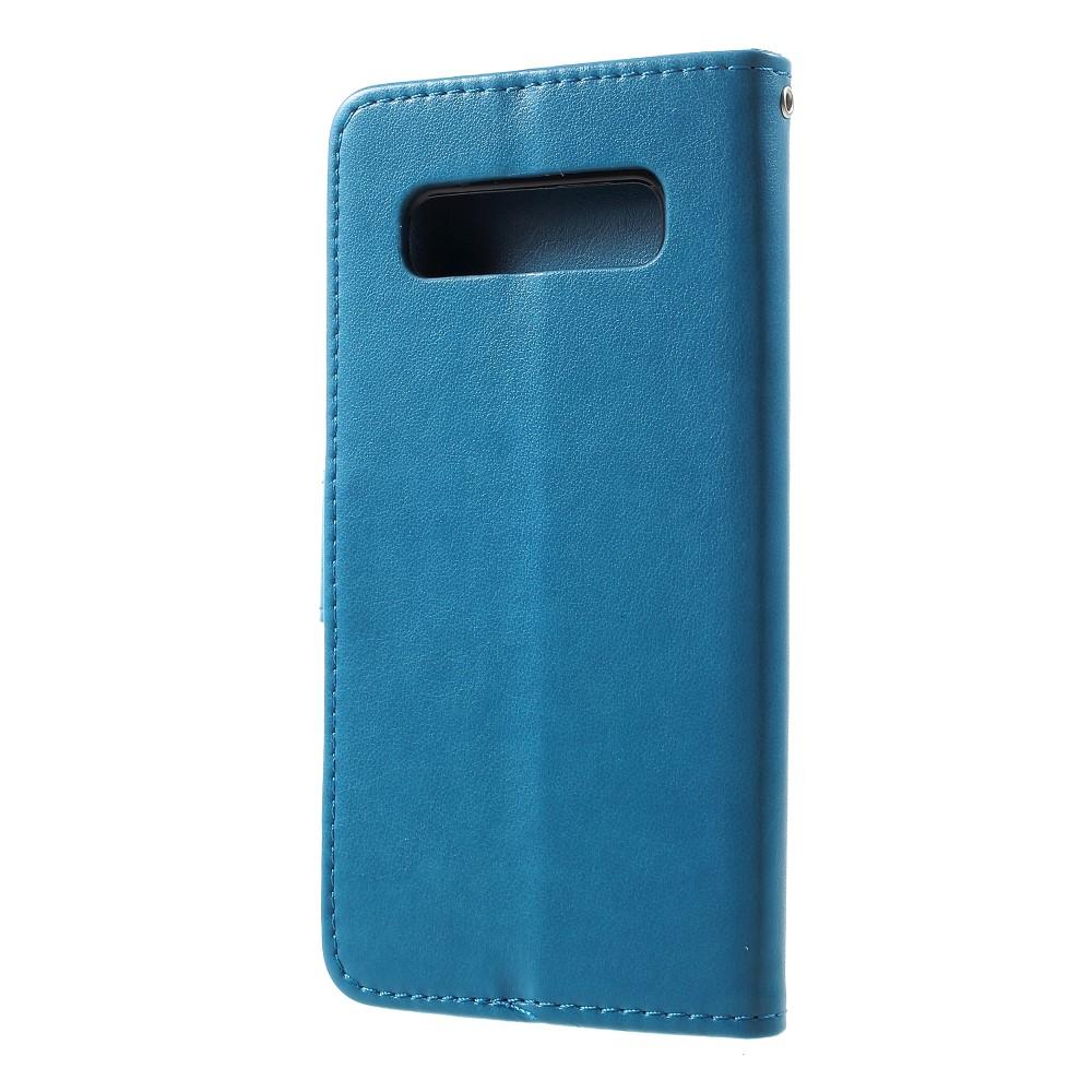 Samsung Galaxy S10 Handyhülle mit Schmetterlingsmuster, Blau