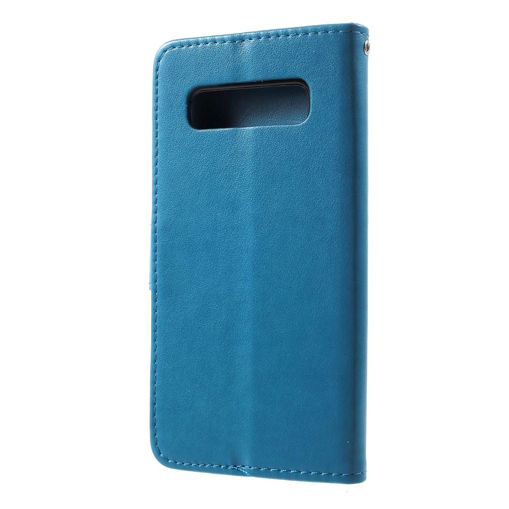 Samsung Galaxy S10 Handyhülle mit Schmetterlingsmuster, blau