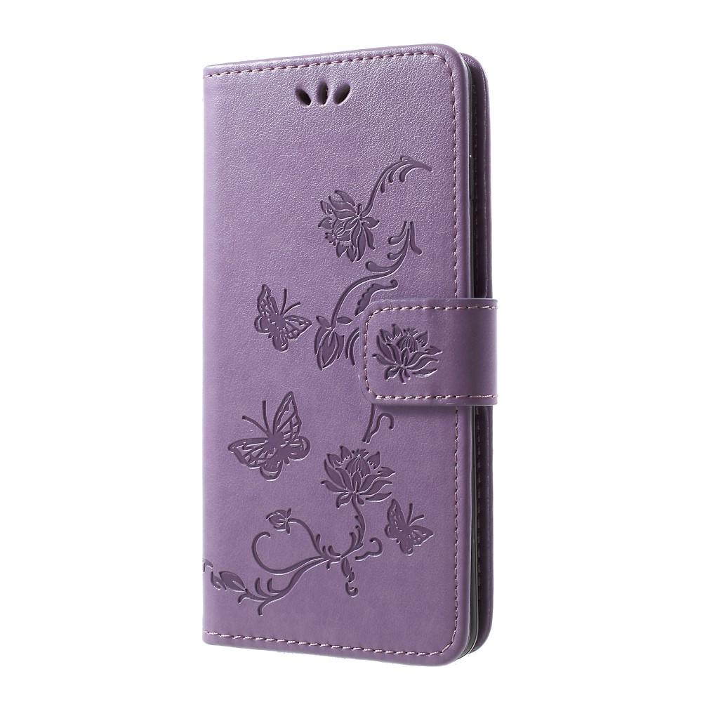 Samsung Galaxy S10 Handytasche Schmetterling Lila