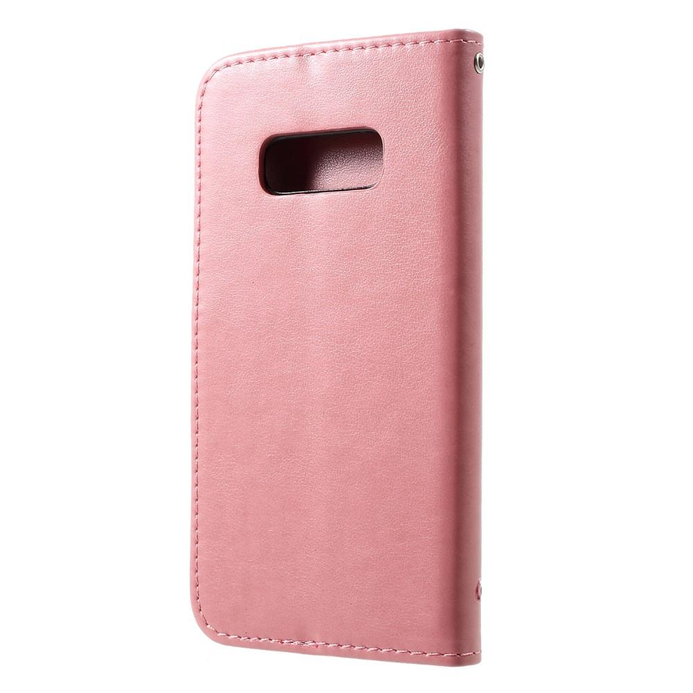 Samsung Galaxy S10e Handyhülle mit Schmetterlingsmuster, Rosa