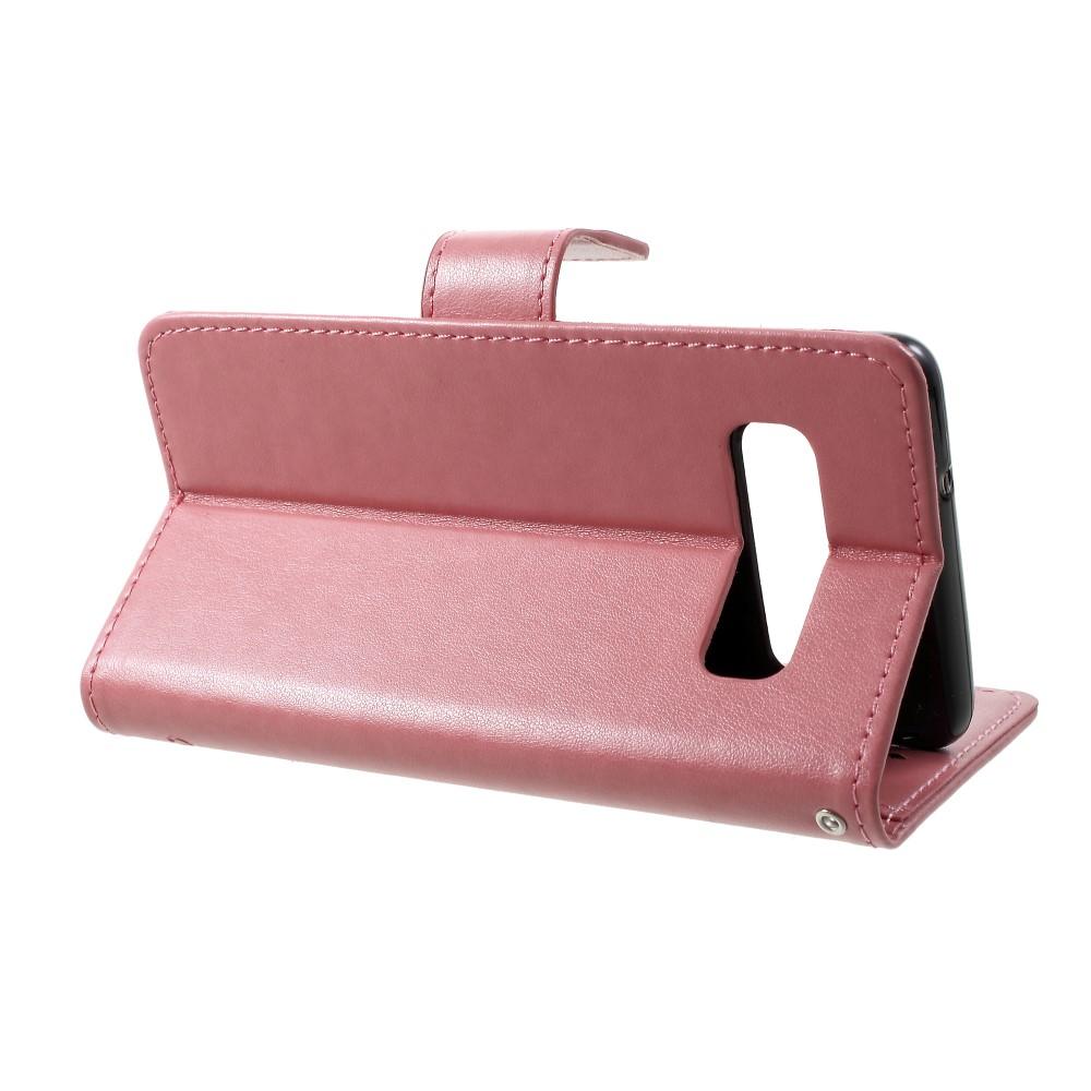 Samsung Galaxy S10 Plus Handyhülle mit Schmetterlingsmuster, Rosa