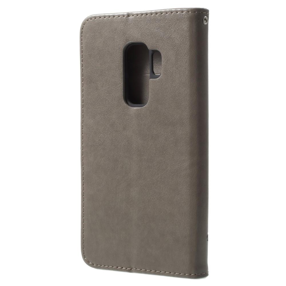 Samsung Galaxy S9 Plus Handyhülle mit Schmetterlingsmuster, Grau