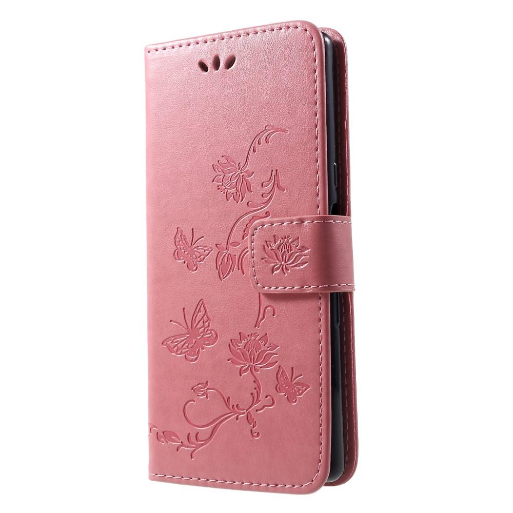 Sony Xperia 10 Handytasche Schmetterling Rosa