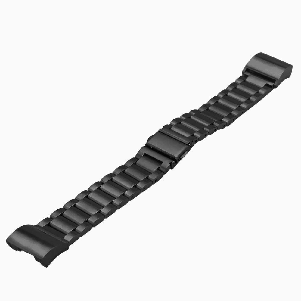 Fitbit Charge 3/Charge 4 Armband aus Stahl Schwarz