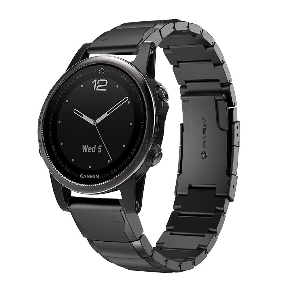 Garmin Fenix 5S/5S Plus Gliederarmband schwarz