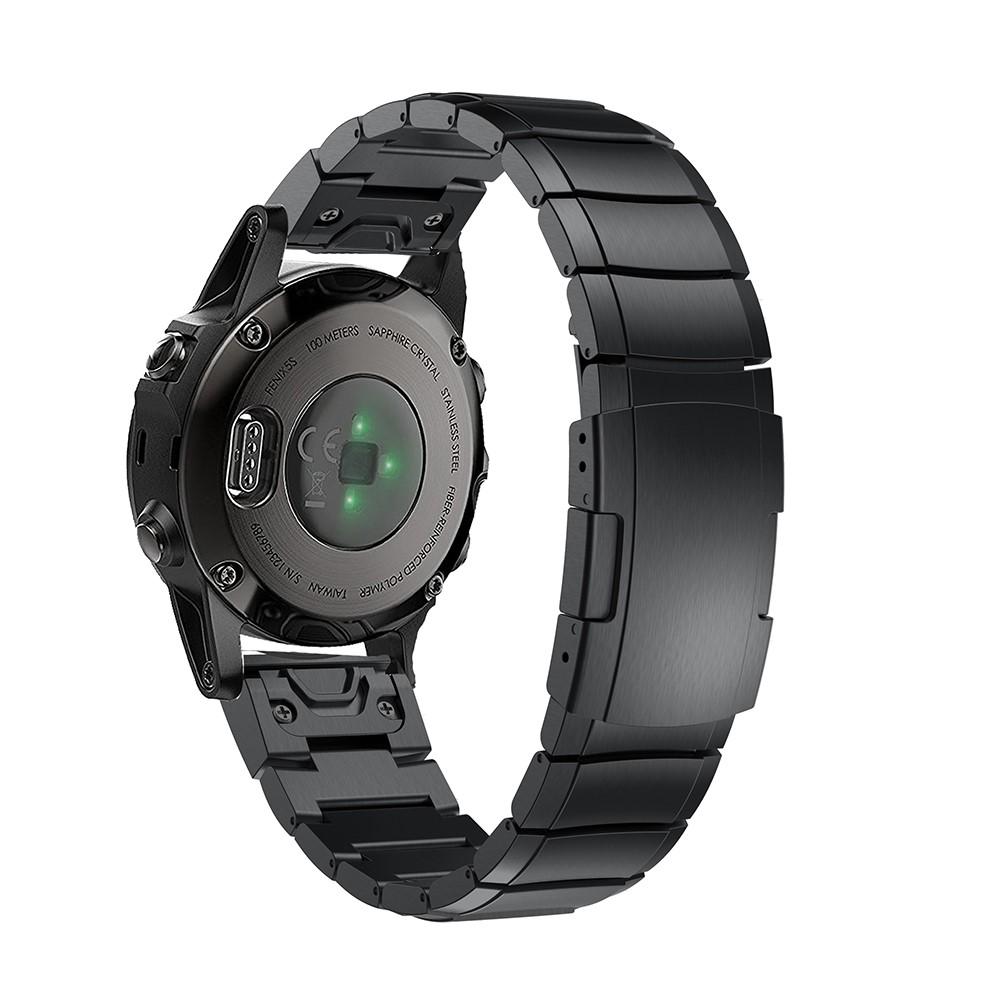 Garmin Fenix 5S/5S Plus Gliederarmband schwarz