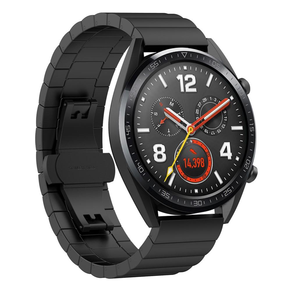 Huawei Watch GT/GT 2 Pro/GT 2 46mm Gliederarmband Schwarz