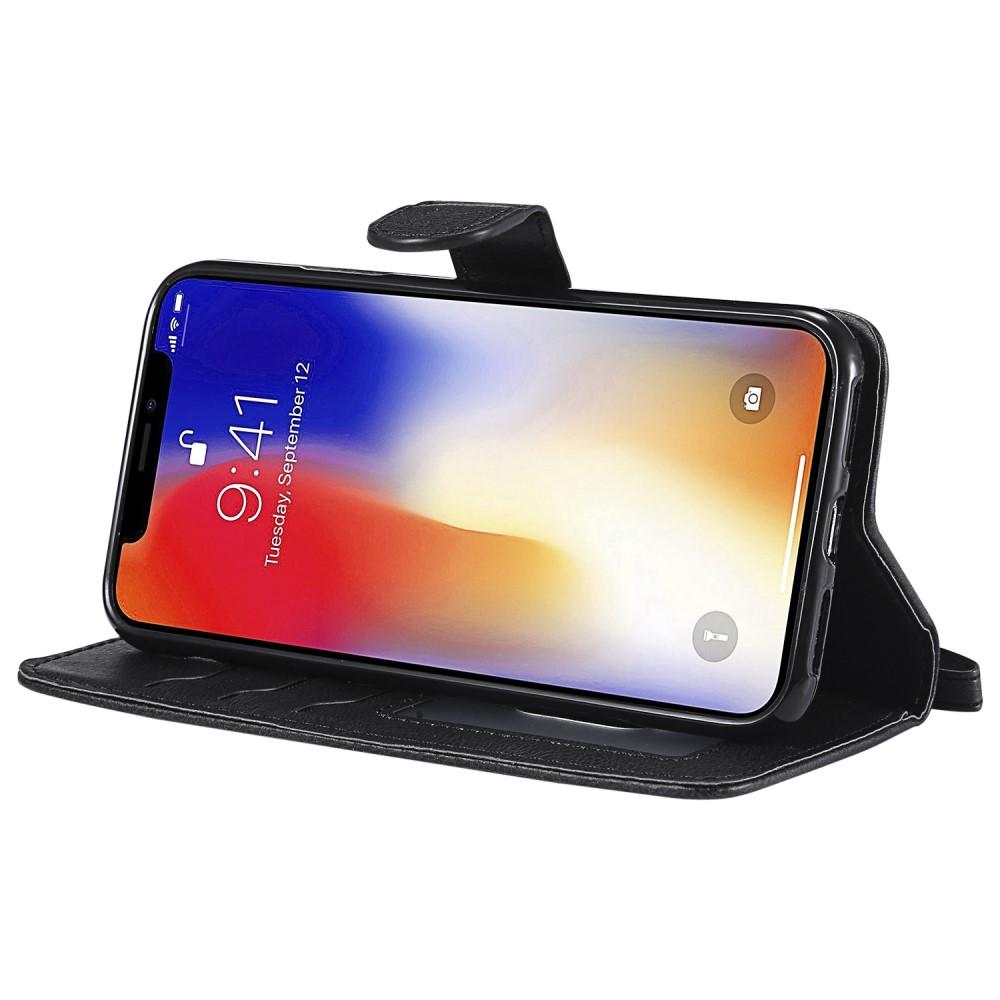 iPhone X/XS Magnetische Handytasche Schwarz