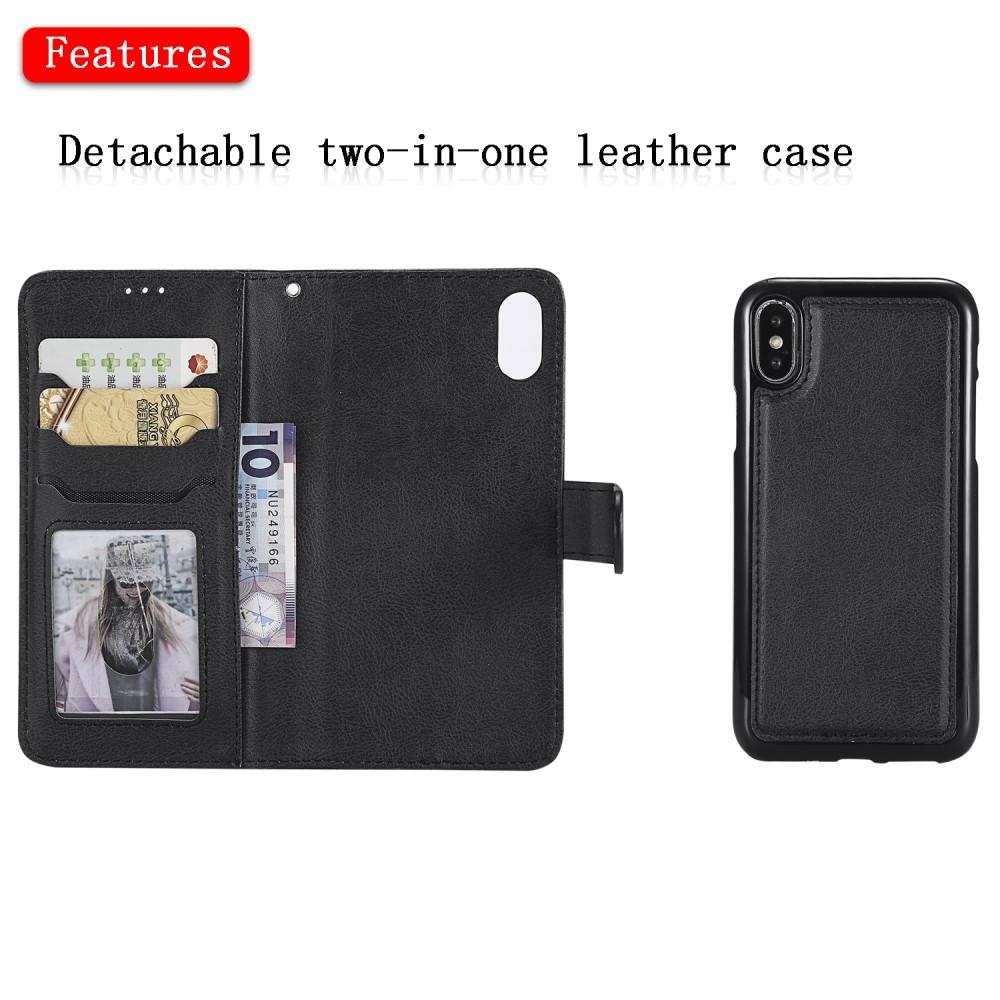 iPhone X/XS Magnetische Handytasche Schwarz