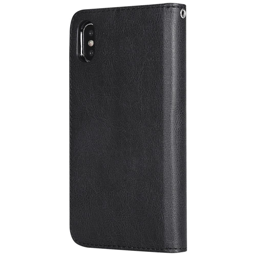 iPhone X/XS Magnetische Handytasche Schwarz