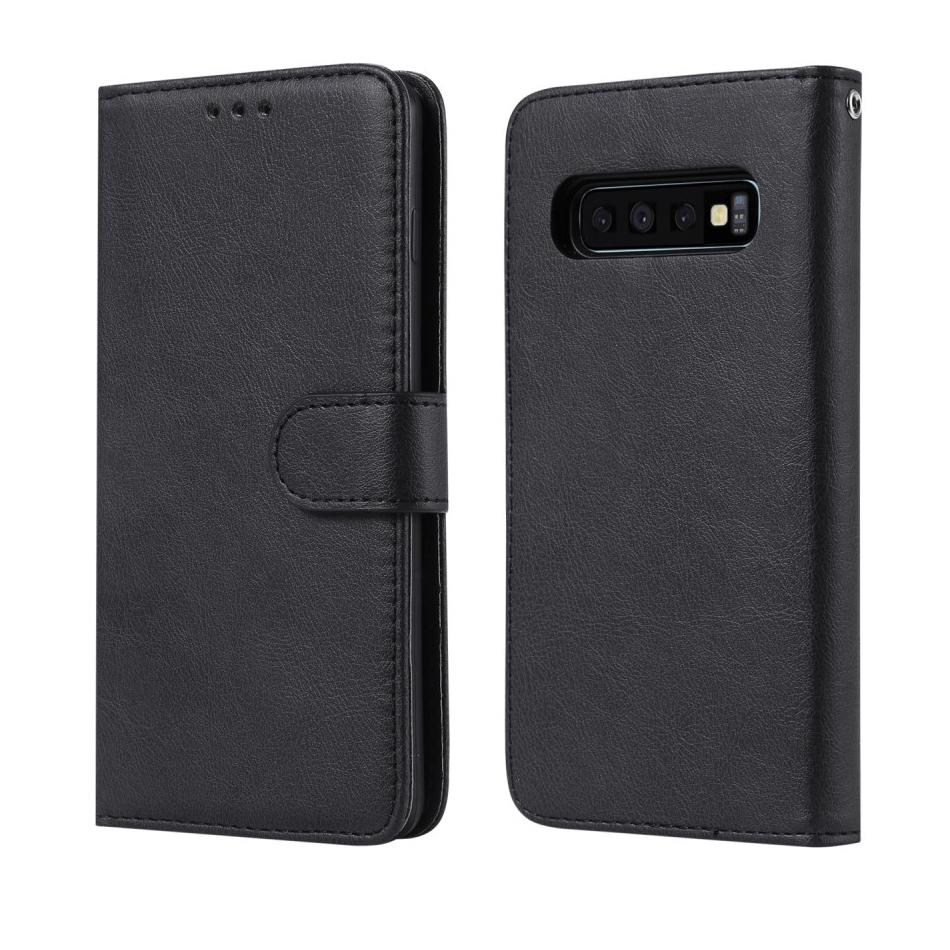 Samsung Galaxy S10 Magnetische Handytasche Schwarz