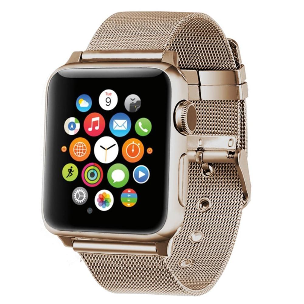 Apple Watch 41mm Series 8 Mesh-Armband Gold