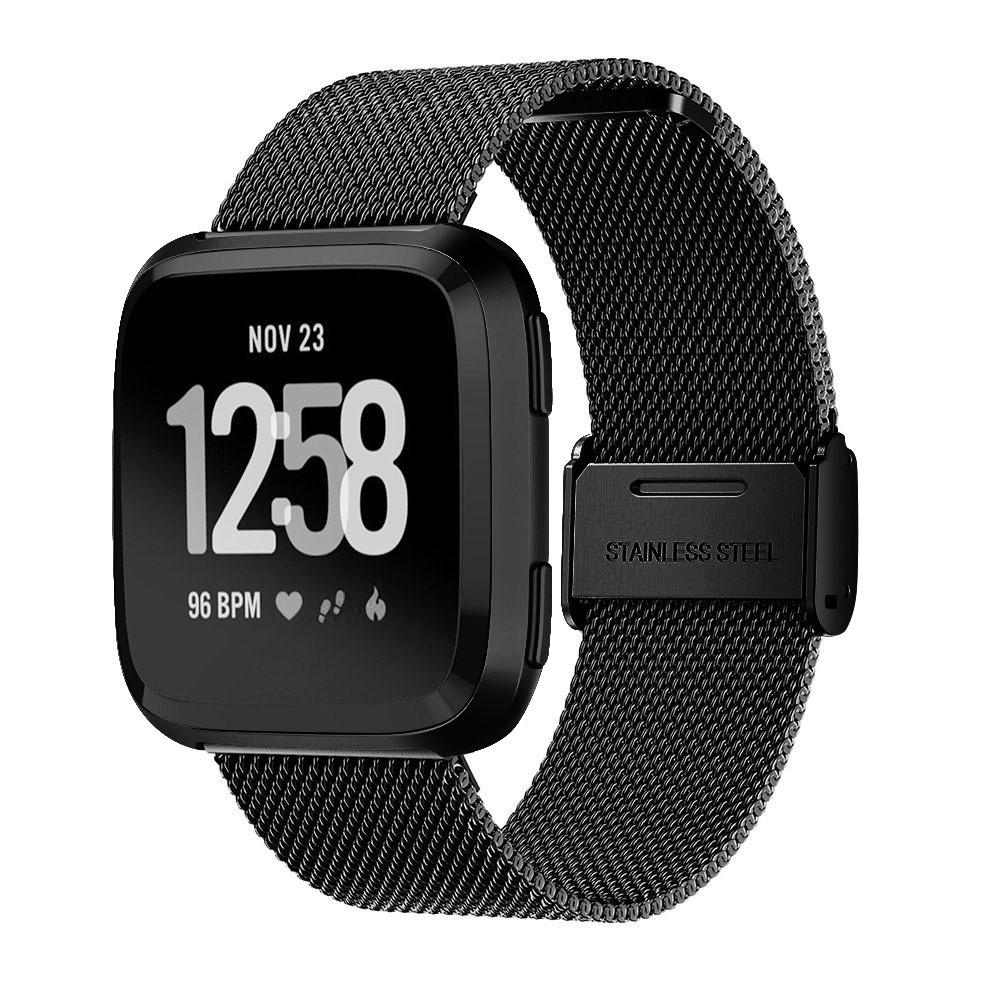 Fitbit Versa/Versa 2 Mesh-Armband Black