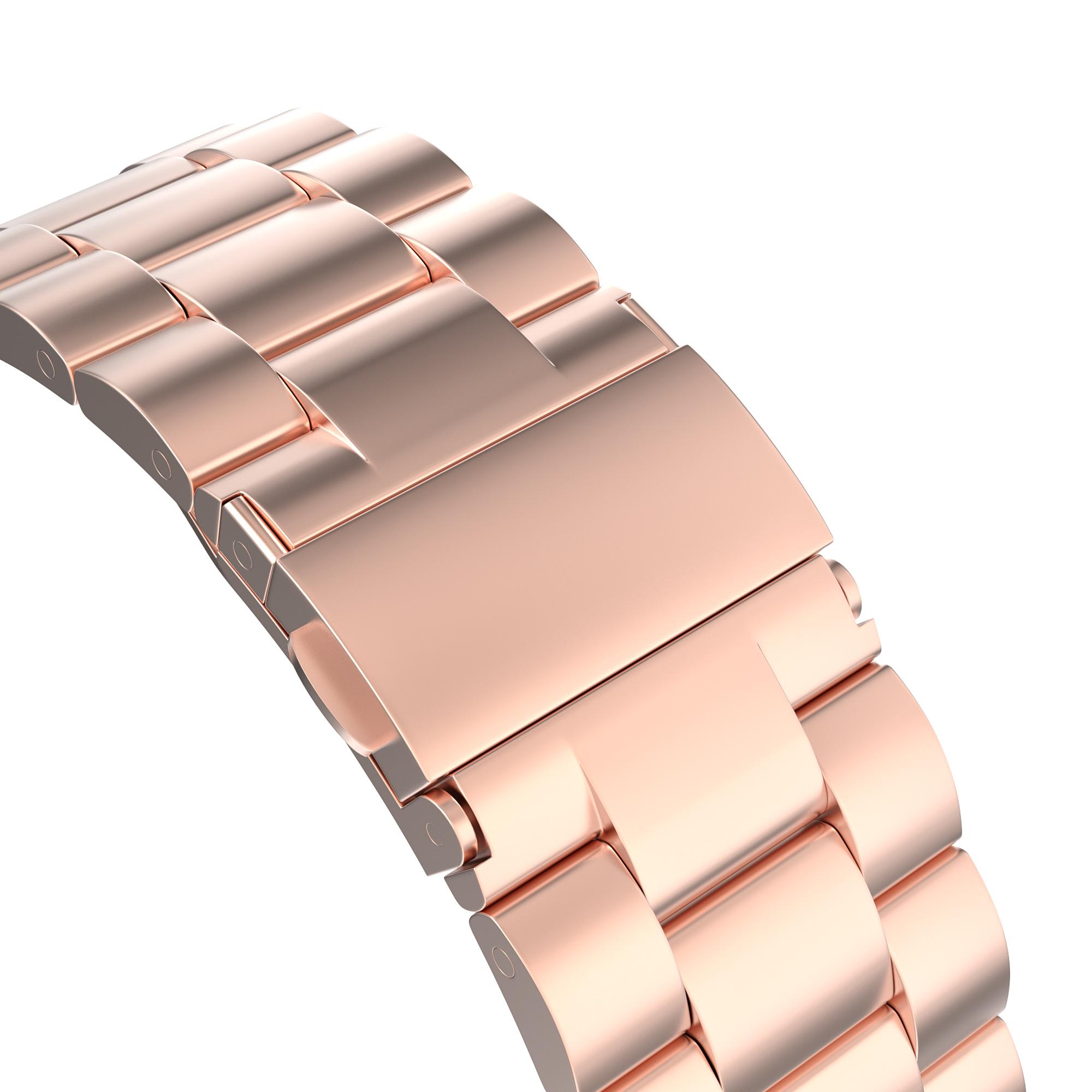 Apple Watch 41mm Series 7 Armband aus Stahl roségold