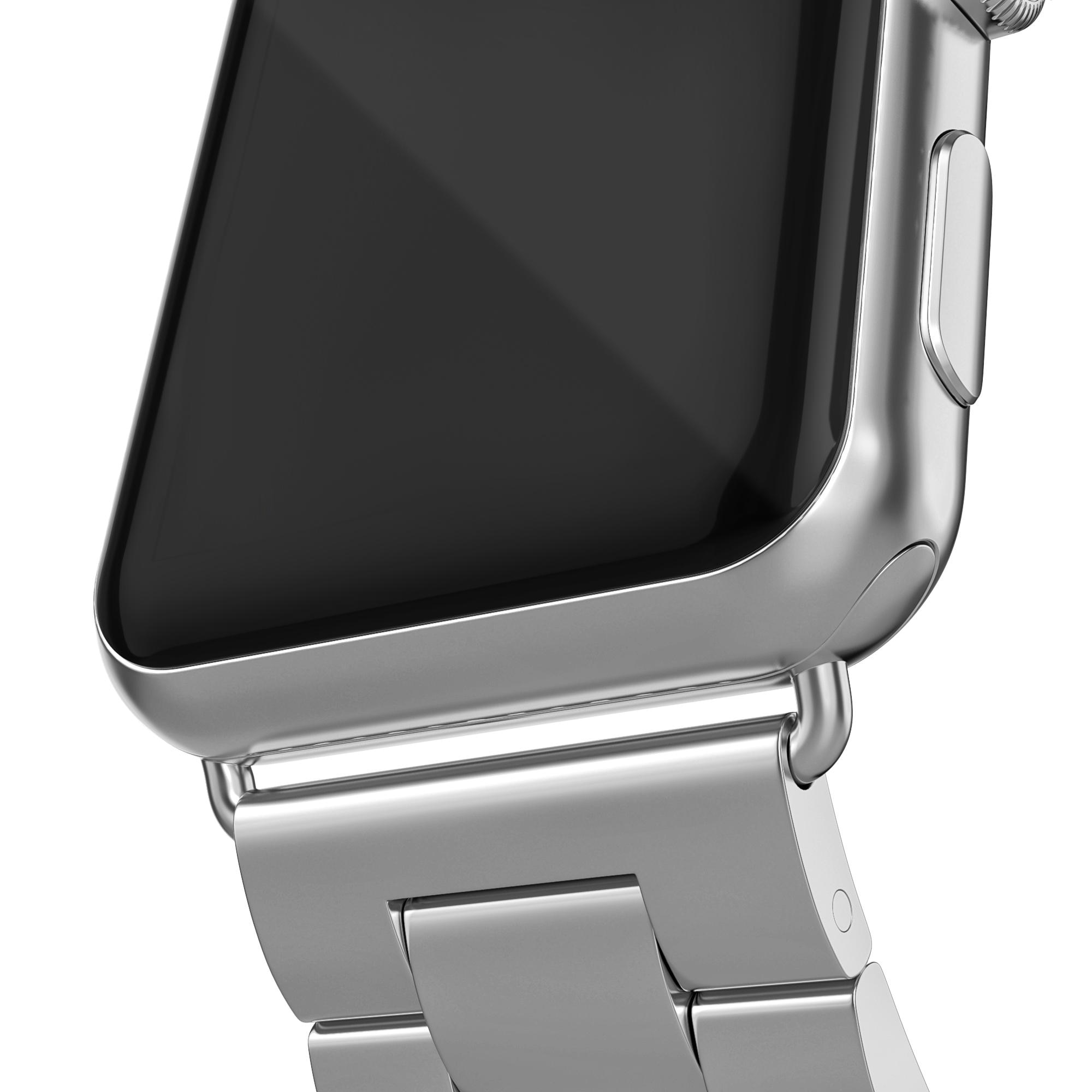 Apple Watch 42mm Armband aus Stahl silber