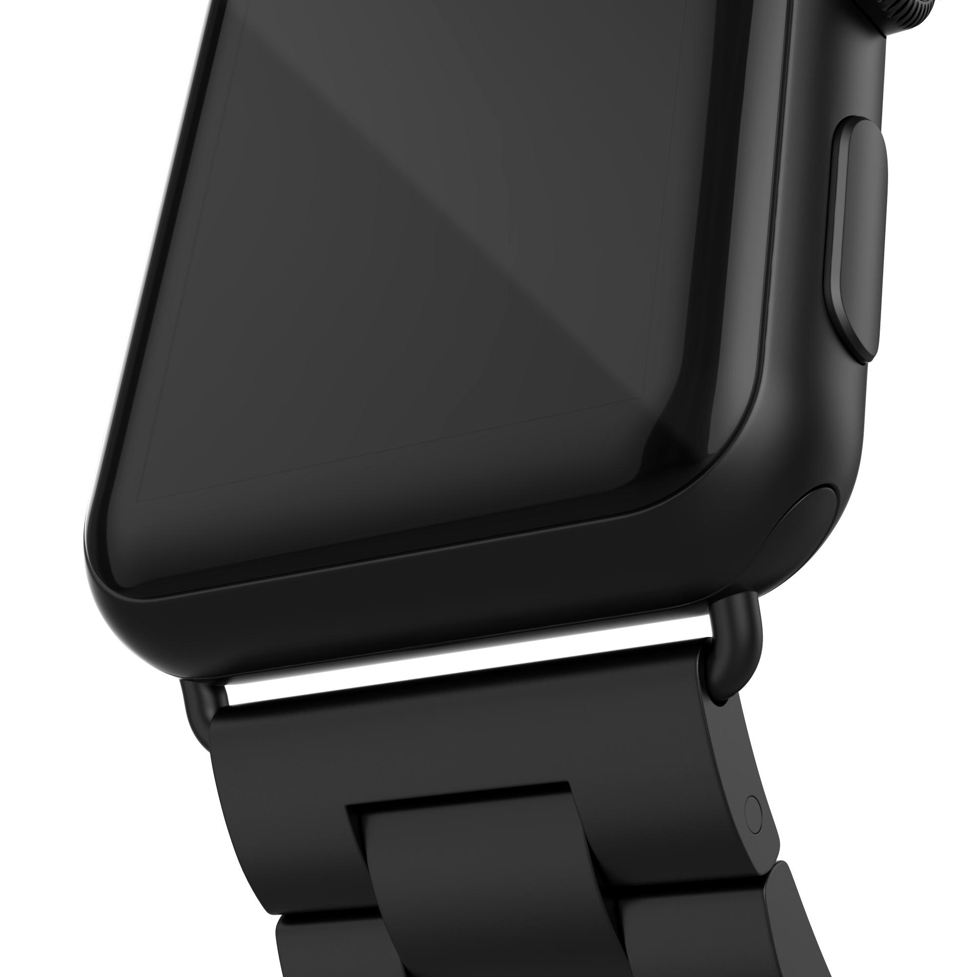 Apple Watch 38/40/41 mm Armband aus Stahl Schwarz