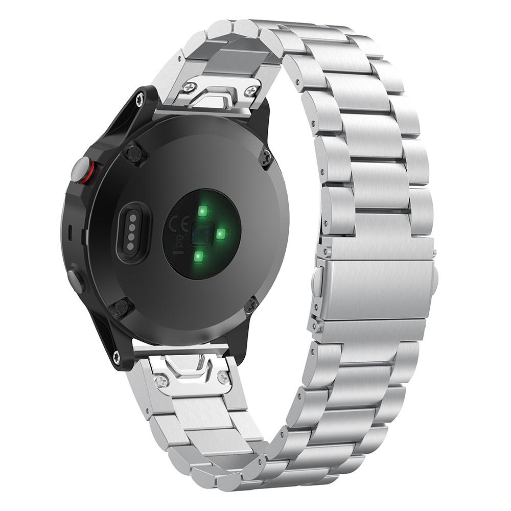 Garmin Fenix 5/5 Plus/Forerunner 935/945 Armband aus Stahl Silber