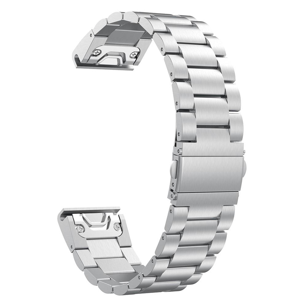 Garmin Fenix 5/5 Plus/Forerunner 935/945 Armband aus Stahl Silber
