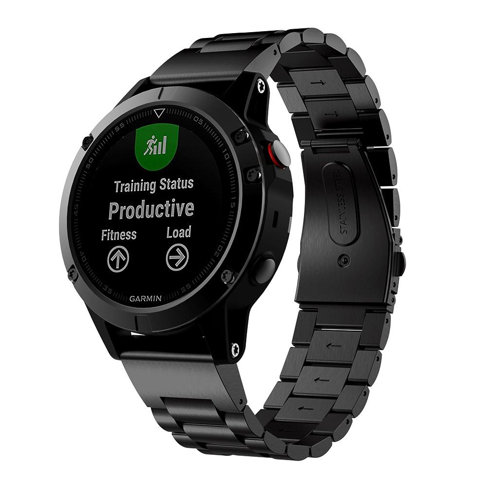 Garmin Forerunner 935/945/955/965 Armband aus Stahl Schwarz