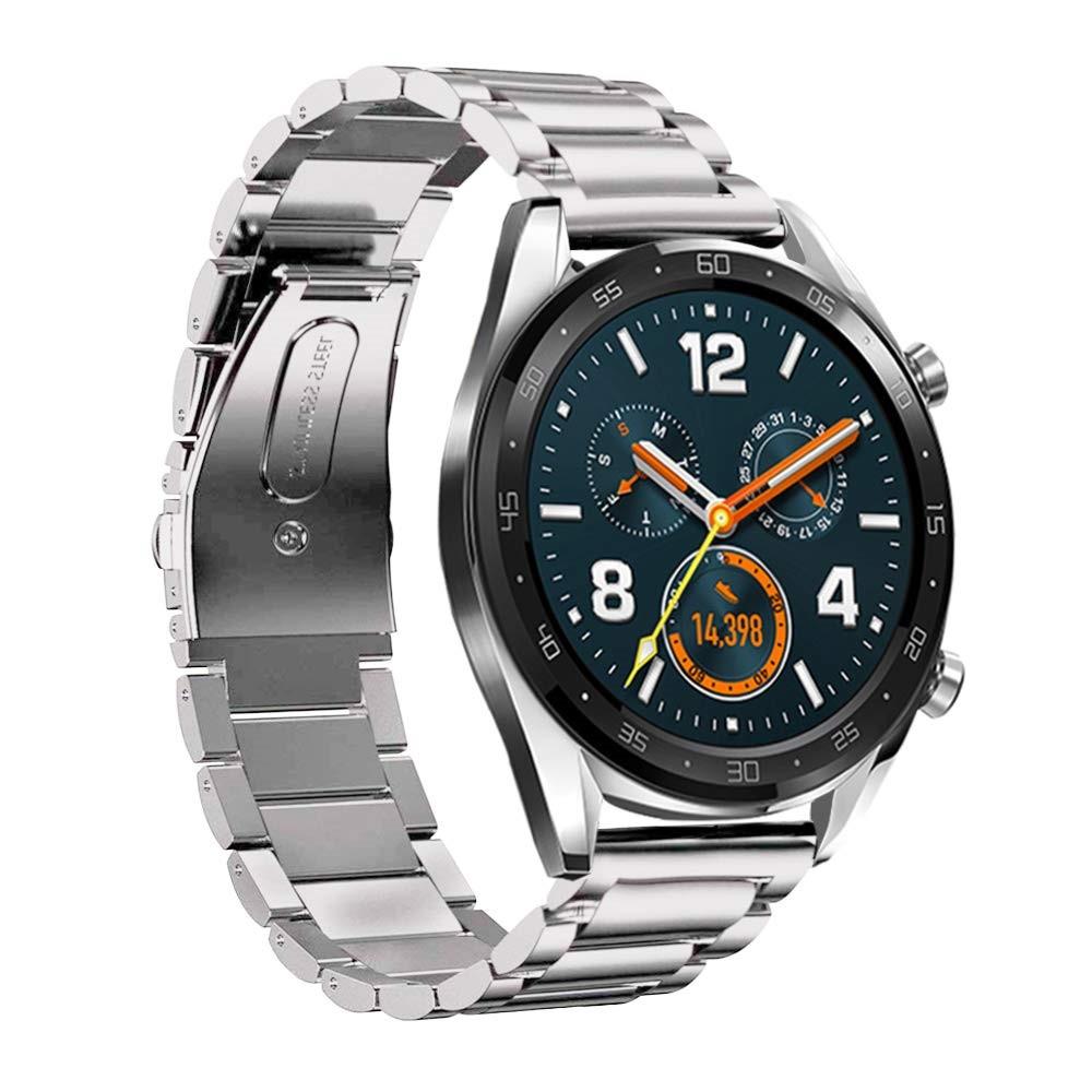 Huawei Watch GT/GT 2 46mm/GT 2e Armband aus Stahl Silber