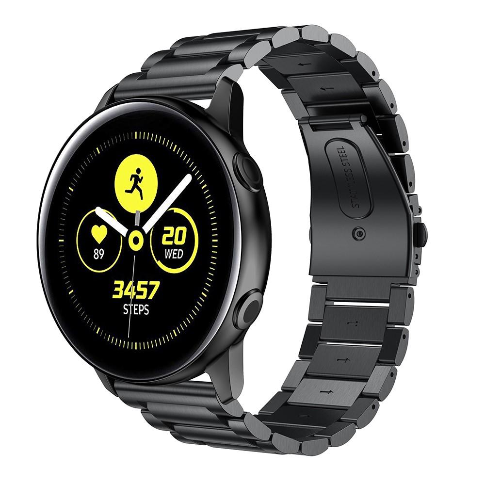 Samsung Galaxy Watch Active Armband aus Stahl Schwarz