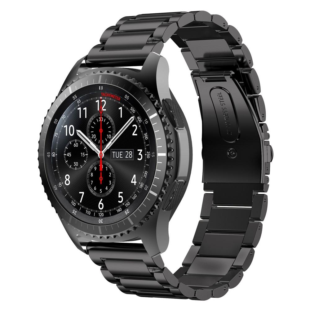 Samsung Gear S3 Frontier/S3 Classic Armband aus Stahl Schwarz