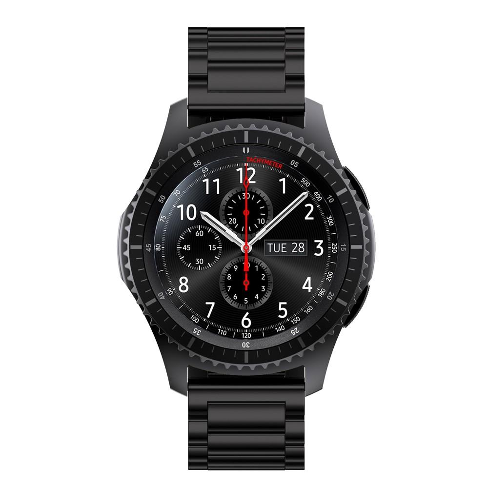 Samsung Gear S3 Frontier Armband aus Stahl Schwarz