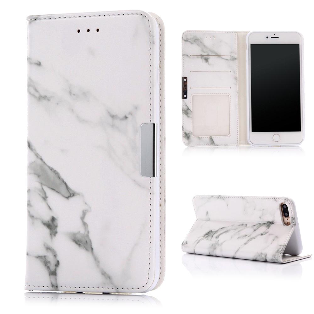 iPhone 7 Plus/8 Plus Handytasche White Marble