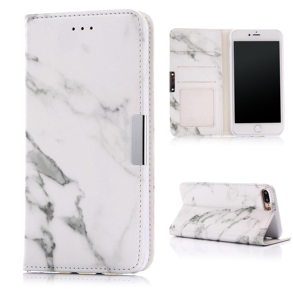 iPhone 7 Plus/8 Plus Handytasche White Marble