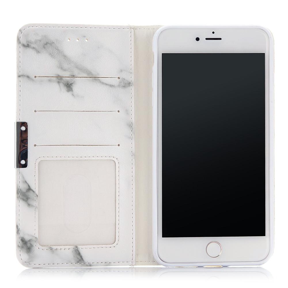 iPhone 7 Plus/8 Plus Handytasche White Marble