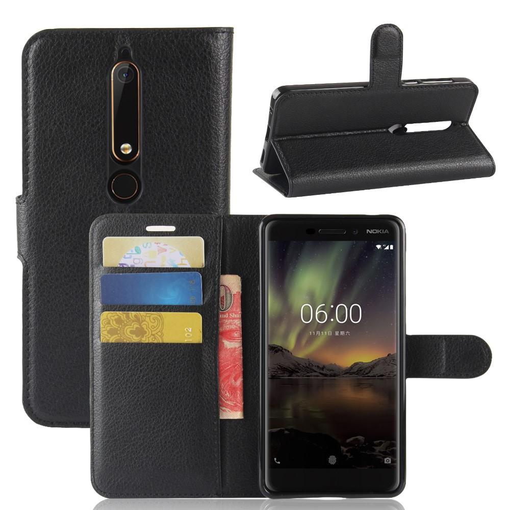 Nokia 6.1 2018 Handytasche Schwarz