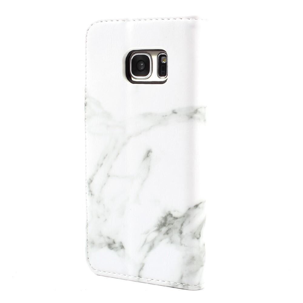 Samsung Galaxy S7 Handytasche White Marble