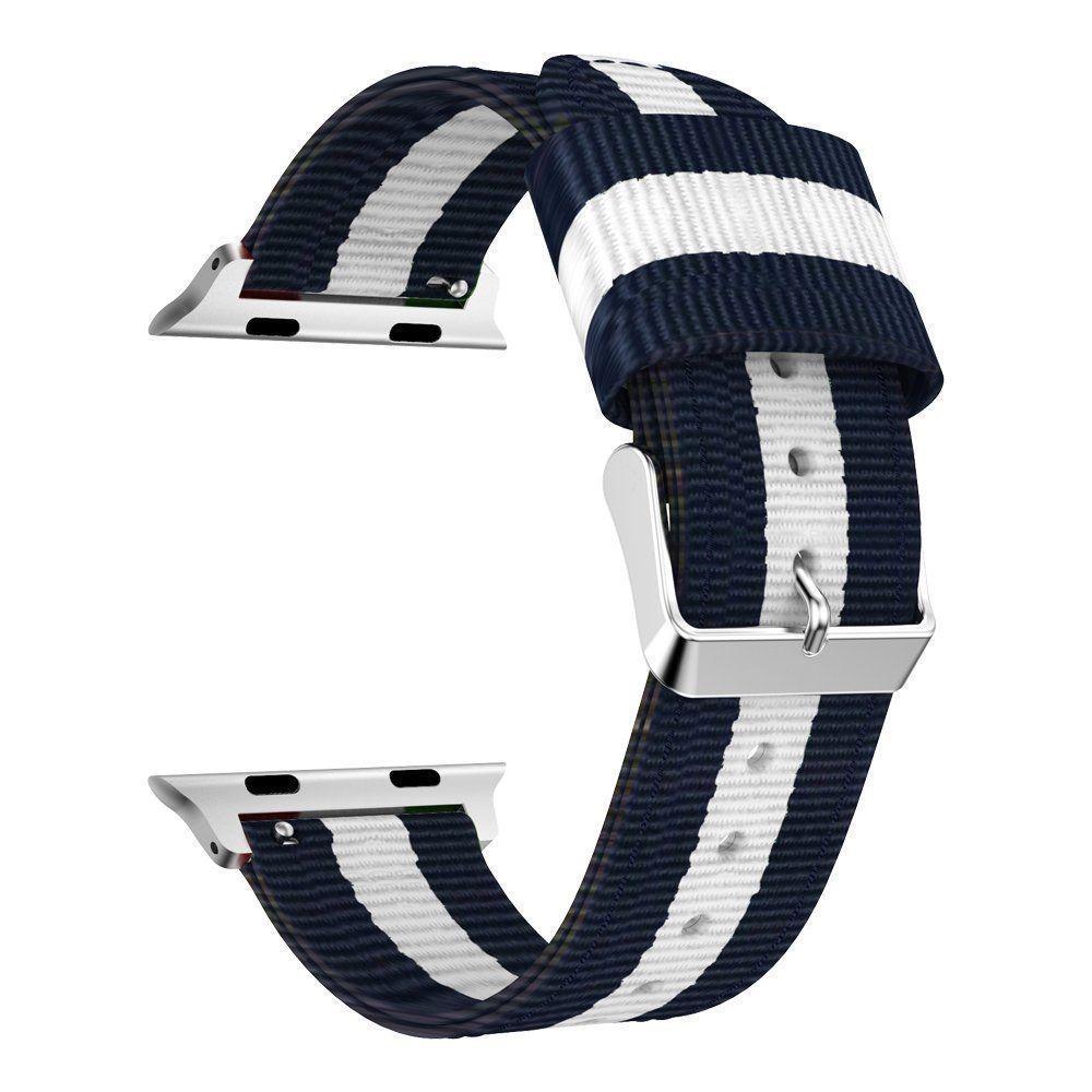 Apple Watch 38/40/41 mm Nylon-Armband Weiß
