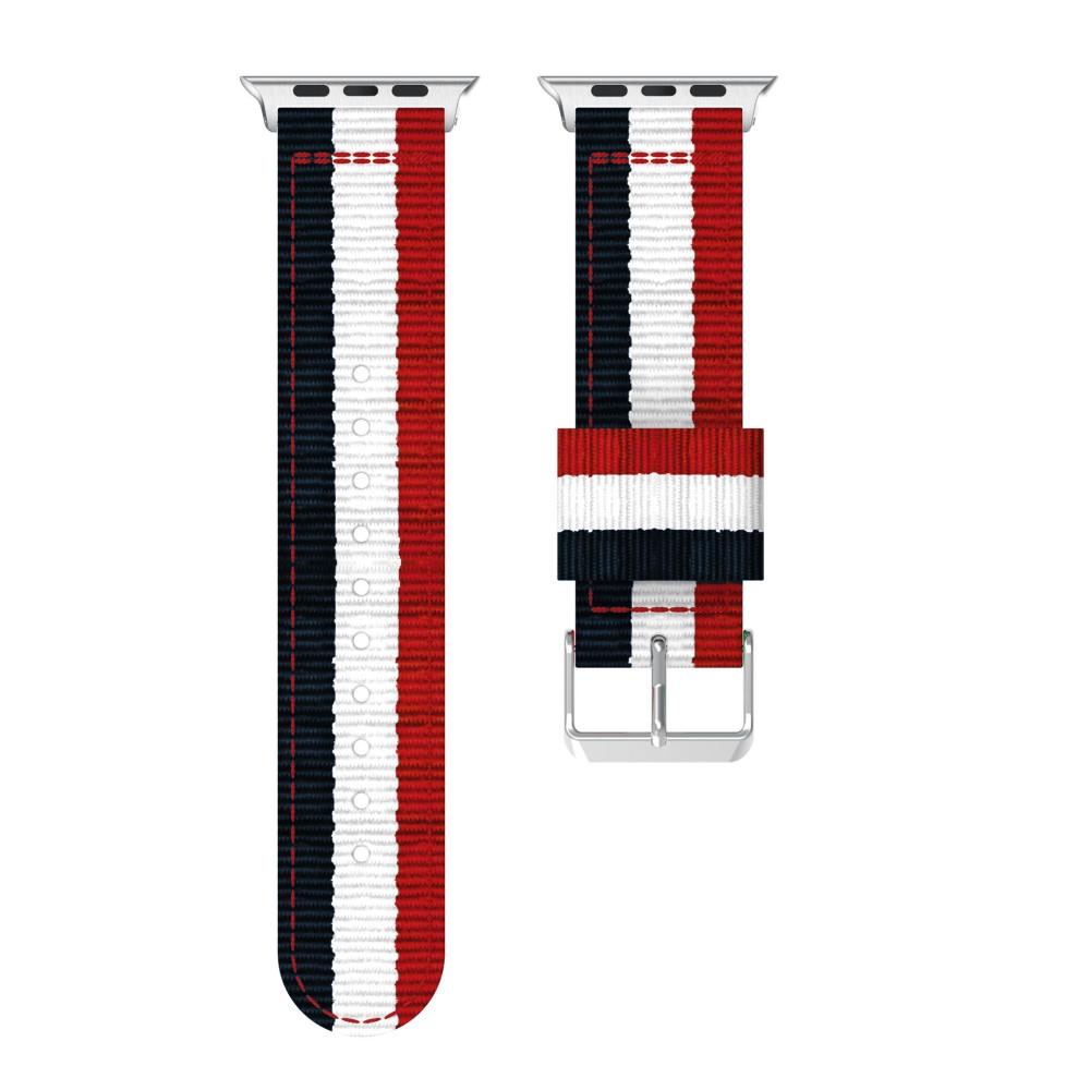 Apple Watch 41mm Series 8 Nylon-Armband Rot