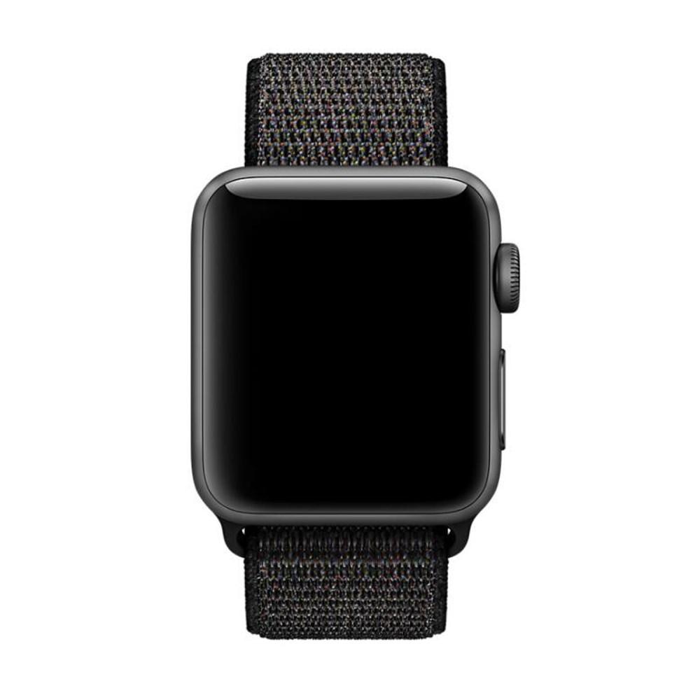 Apple Watch 45mm Series 7 Nylon-Armband schwarz