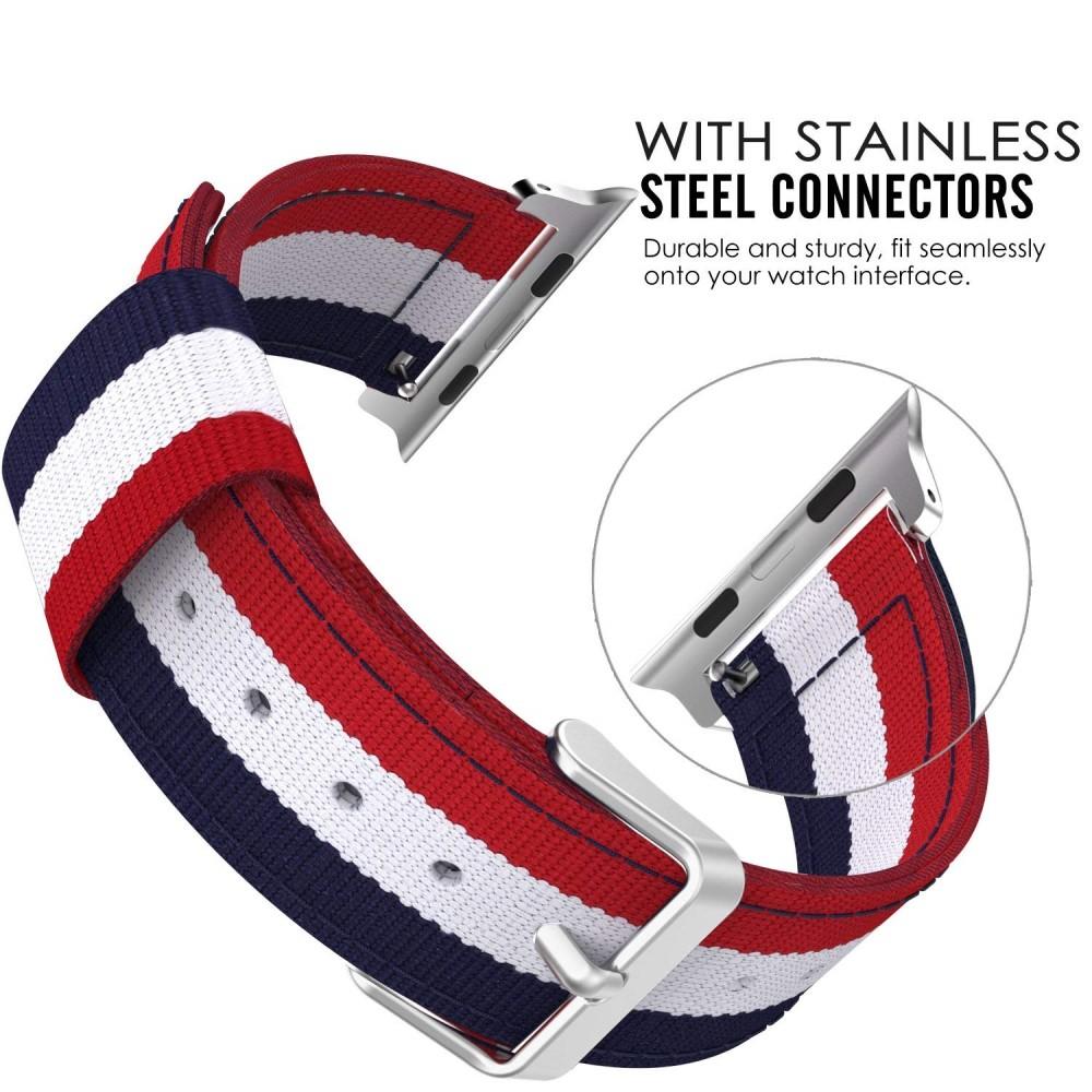 Apple Watch 42/44/45 mm Nylon-Armband Rot