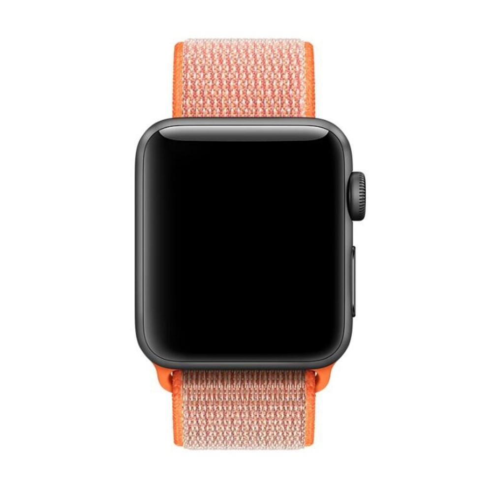 Apple Watch 44mm Nylon-Armband orange