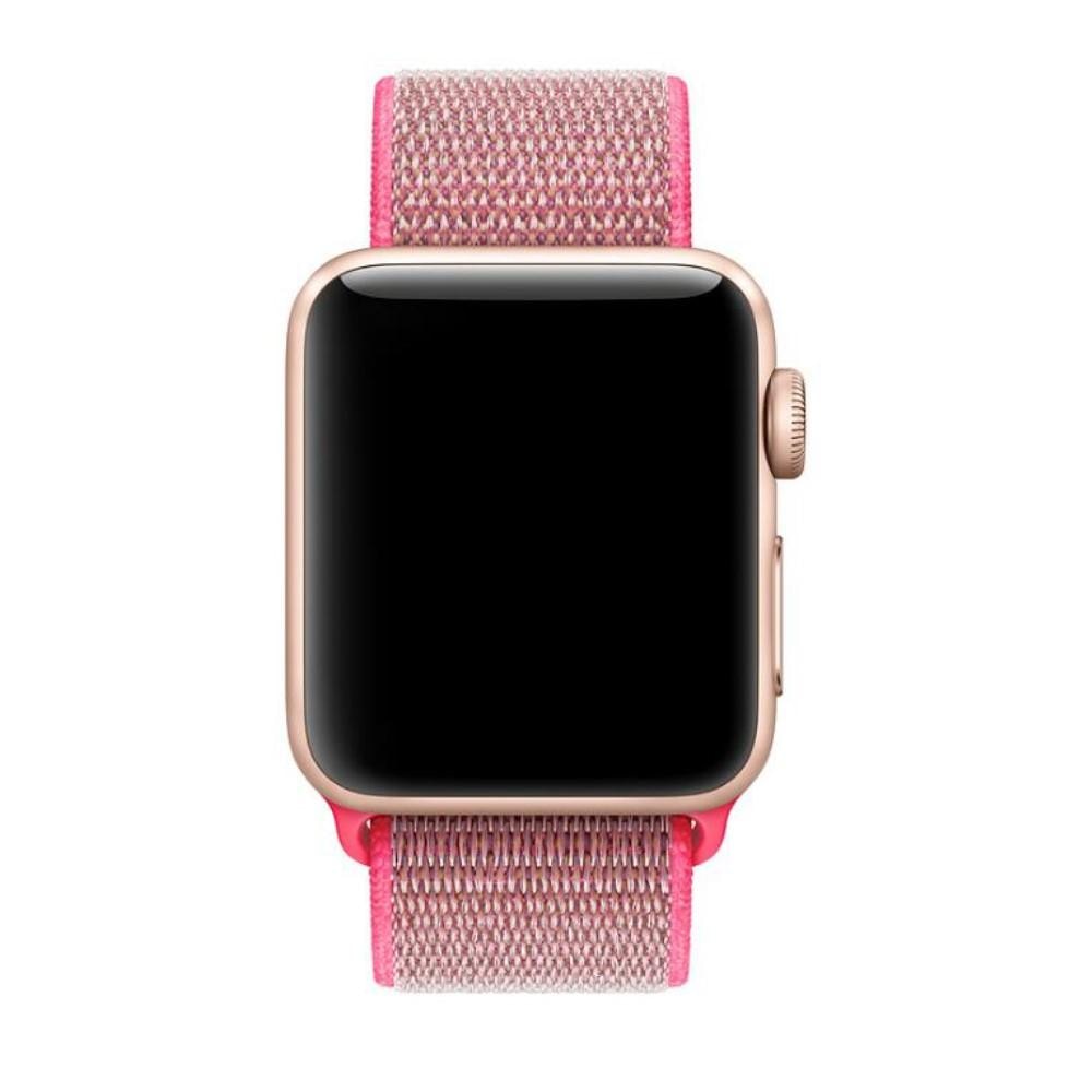 Apple Watch 45mm Series 7 Nylon-Armband rosa