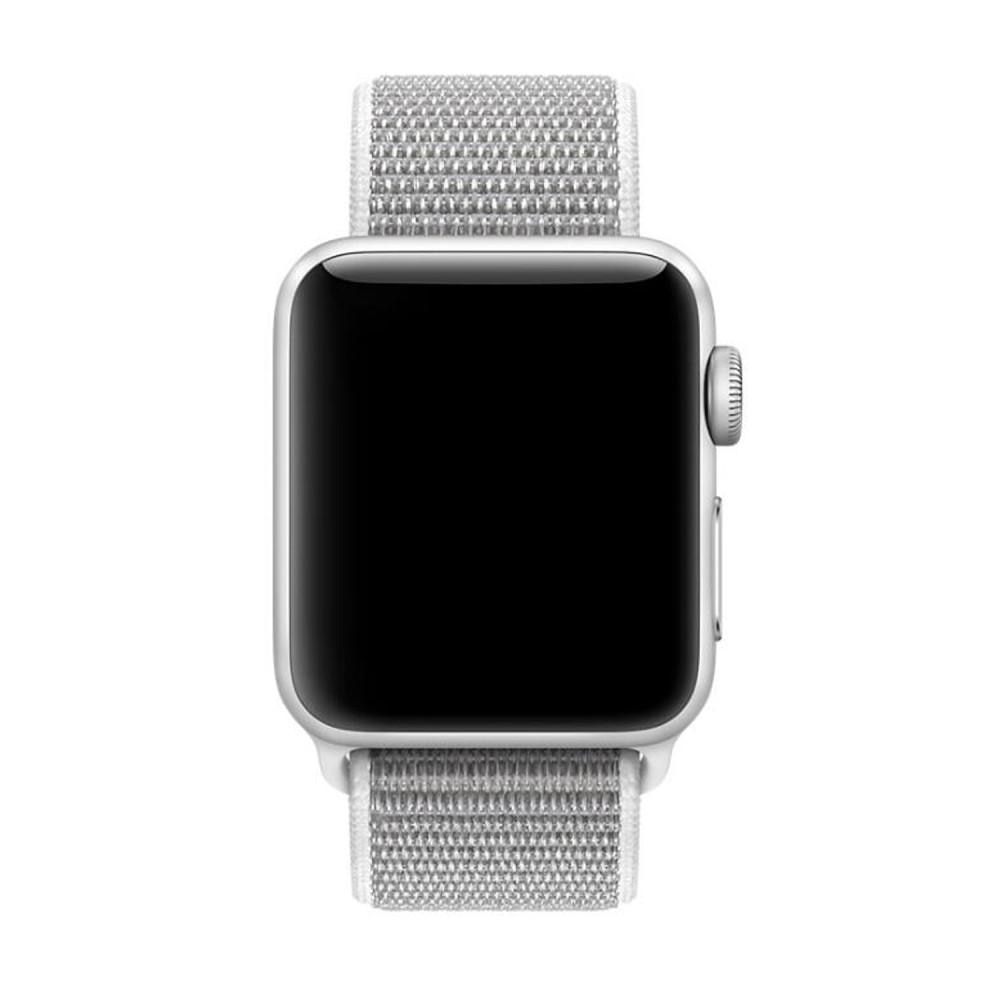 Apple Watch 42/44/45 mm Nylon-Armband Weiß