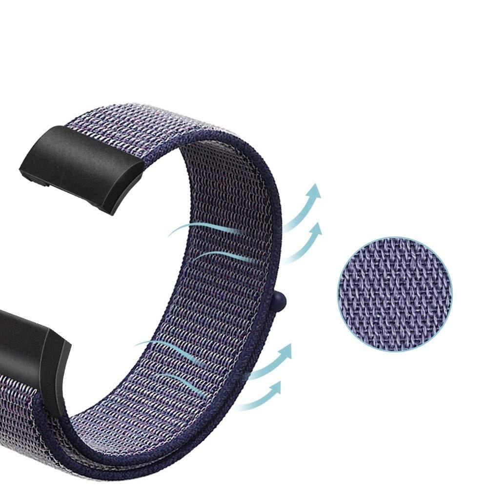 Fitbit Charge 3/4 Nylon-Armband Blau