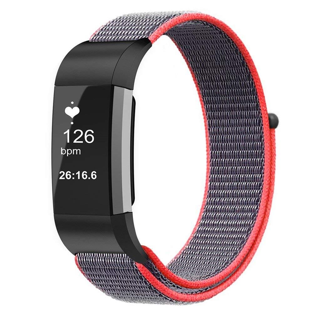 Fitbit Charge 3/4 Nylon-Armband Rosa