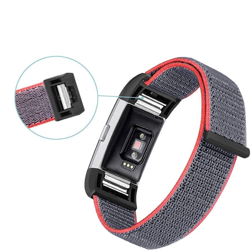 Fitbit Charge 3/4 Nylon-Armband Rosa