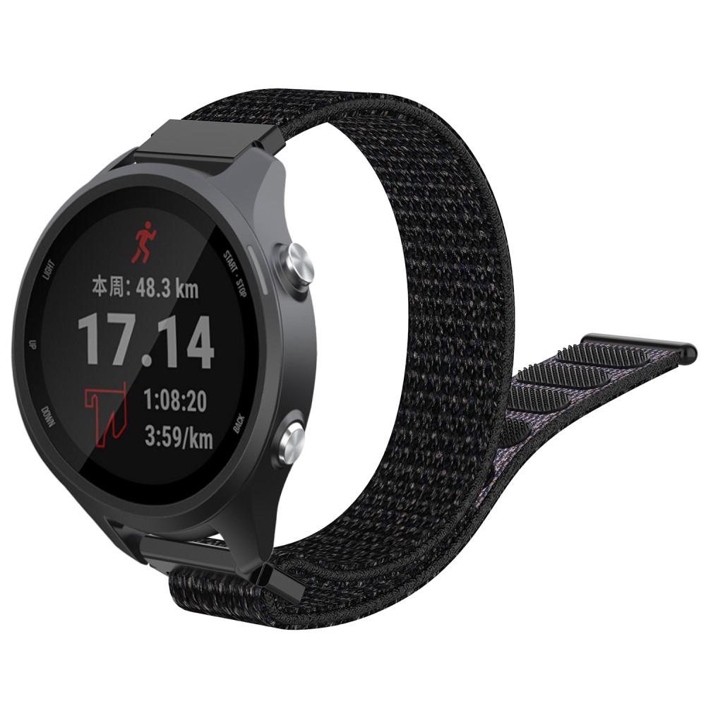 Garmin Forerunner 245 Nylon-Armband Schwarz