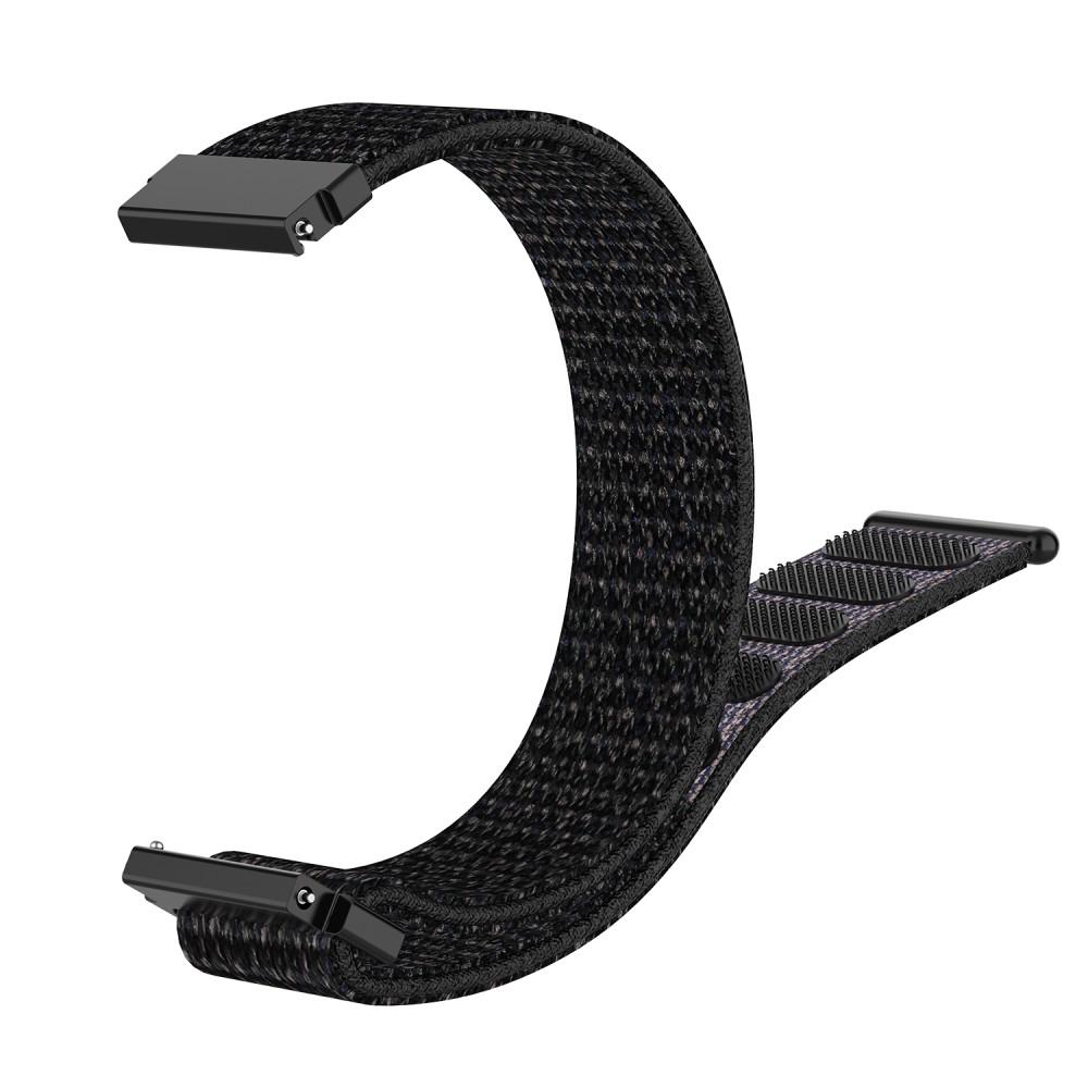 Garmin Forerunner 245/645 Nylon-Armband Schwarz